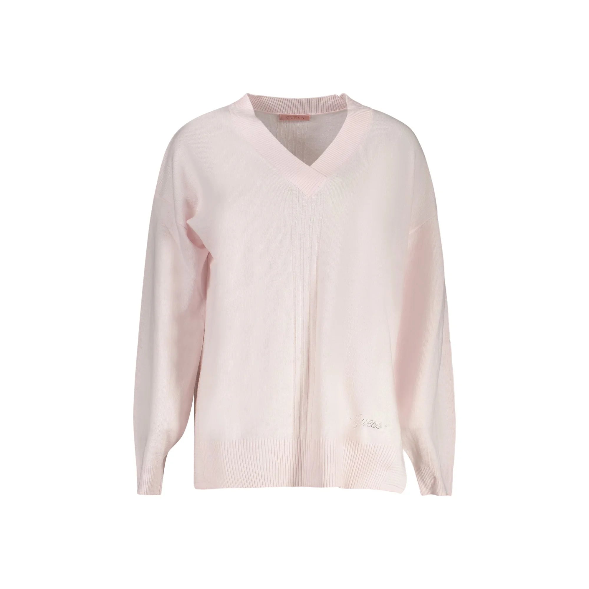 Guess Jeans Maglia Donna Rosa Logo Maglie - foto prodotto